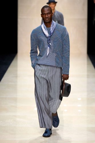 Giorgio Armani, coleção masculina de verão 2025 - Foto: Vogue Runway